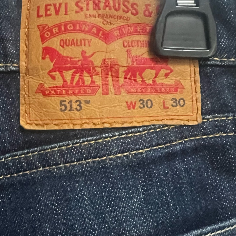 Vintage Levi's Men's Deep Indigo Straight Jeans